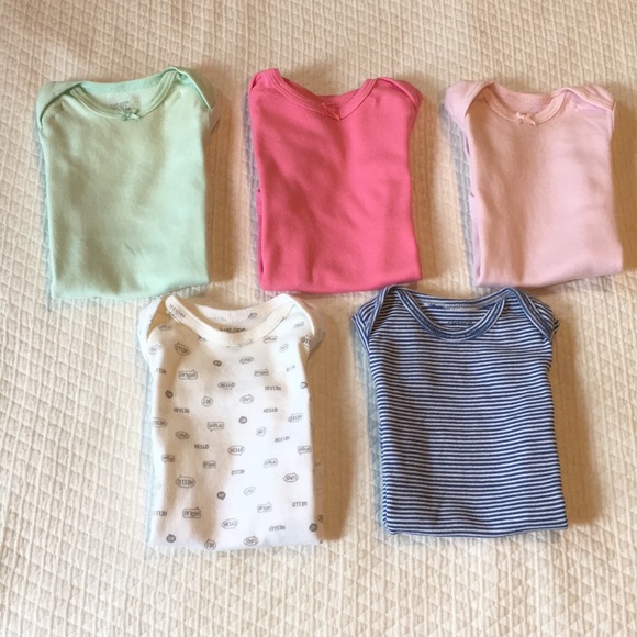 Carter’s Short Sleeve Onesies (SET OF 5) - Picture 9 of 9